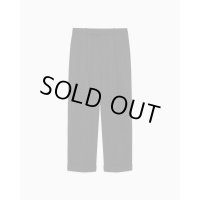 【MARKAWARE(マーカウェア)】Polwarth Tuxedo Cloth Double Pleated Wide Trousers "Black"