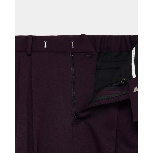 画像4: 【MARKAWARE(マーカウェア)】Polwarth Tuxedo Cloth Double Pleated Wide Trousers "Black"