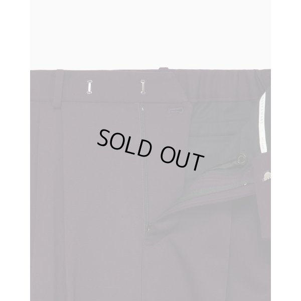 画像4: 【MARKAWARE(マーカウェア)】Polwarth Tuxedo Cloth Double Pleated Wide Trousers "Purple"