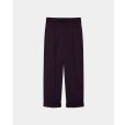 画像1: 【MARKAWARE(マーカウェア)】Polwarth Tuxedo Cloth Double Pleated Wide Trousers "Purple" (1)