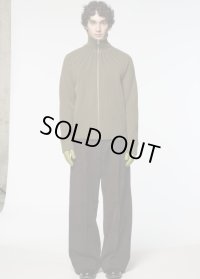 【Omar Afridi(オマールアフリディ)】ARTICULATED DRIVERS KNIT/ YELLOW DARK GREY