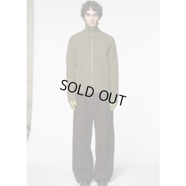 画像1: 【Omar Afridi(オマールアフリディ)】ARTICULATED DRIVERS KNIT/ YELLOW DARK GREY