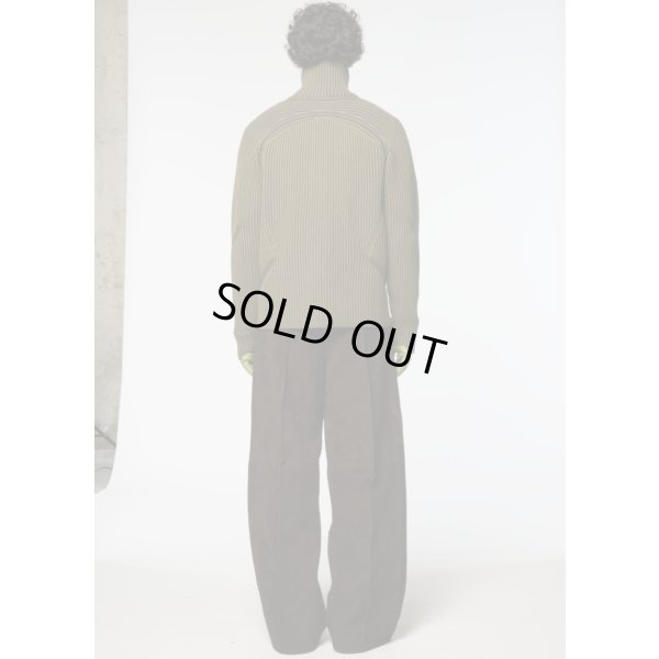 画像2: 【Omar Afridi(オマールアフリディ)】ARTICULATED DRIVERS KNIT/ YELLOW DARK GREY