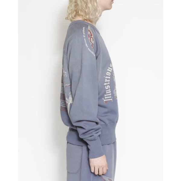 画像5: 【Samuel Zelig(サミュエルゼリグ)】Medieval Crewneck/ Pale Blue