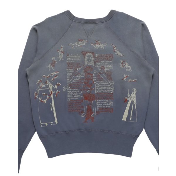 画像3: 【Samuel Zelig(サミュエルゼリグ)】Medieval Crewneck/ Pale Blue