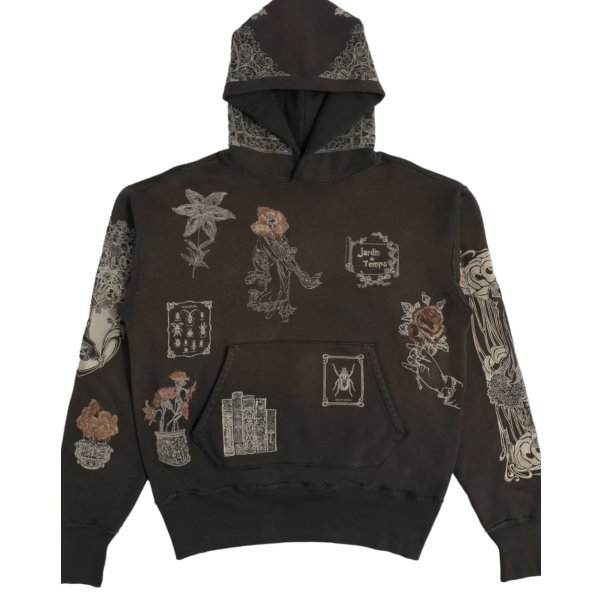 画像2: 【Samuel Zelig(サミュエルゼリグ)】Jardin Hoodie/ Faded Black