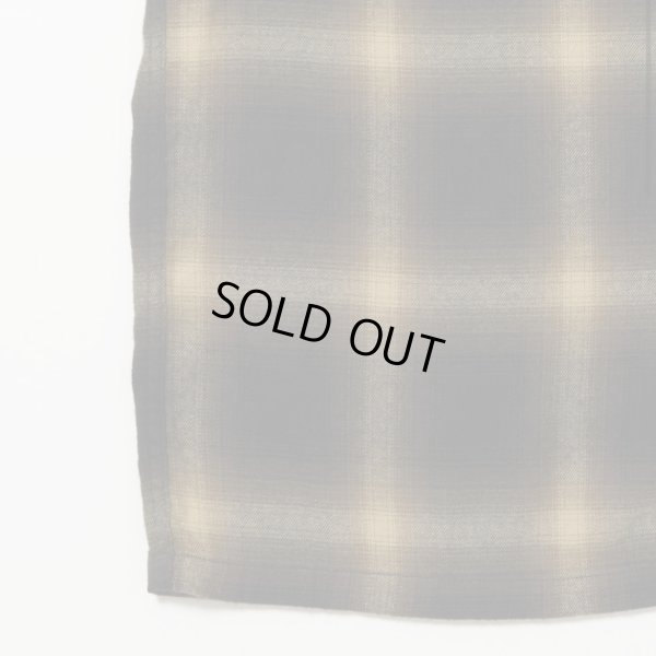 画像5: 【T.T(Taiga Takahashi)】Lot.101 Open Collar Shirt / BLEACHED BEIGE PLAID