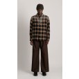画像7: 【T.T(Taiga Takahashi)】Lot.101 Open Collar Shirt / BLEACHED BEIGE PLAID