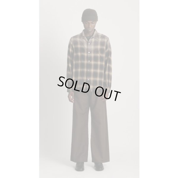 画像7: 【T.T(Taiga Takahashi)】Lot.101 Open Collar Shirt / BLEACHED BEIGE PLAID