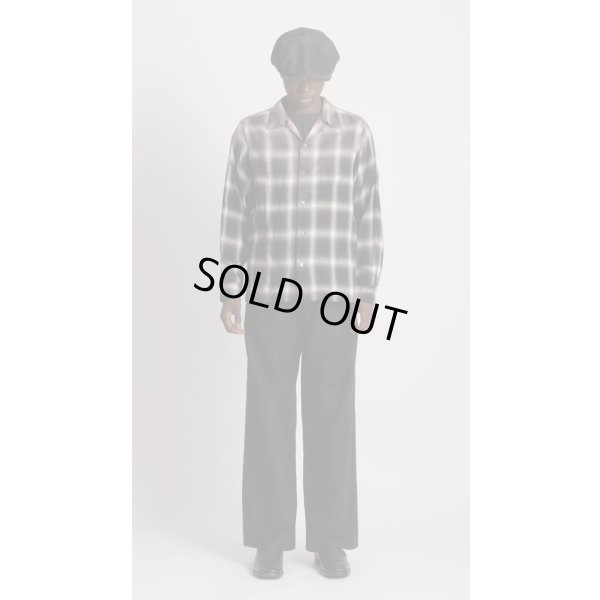 画像7: 【T.T(Taiga Takahashi)】Lot.101 Open Collar Shirt / BLEACHED GRAY PLAID