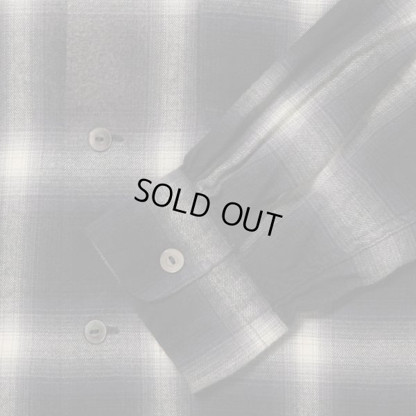 画像4: 【T.T(Taiga Takahashi)】Lot.101 Open Collar Shirt / BLEACHED GRAY PLAID