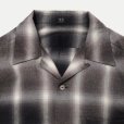 画像3: 【T.T(Taiga Takahashi)】Lot.101 Open Collar Shirt / BLEACHED GRAY PLAID