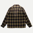 画像2: 【T.T(Taiga Takahashi)】Lot.101 Open Collar Shirt / BLEACHED BEIGE PLAID (2)