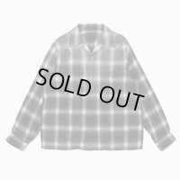 【T.T(Taiga Takahashi)】Lot.101 Open Collar Shirt / BLEACHED GRAY PLAID