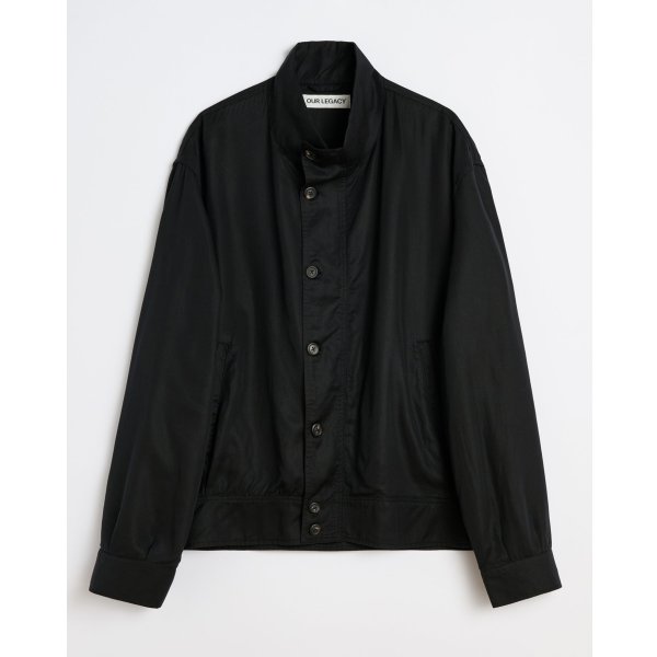 画像1: 【OUR LEGACY(アワーレガシー)】MOCK BOMBER/ Draping Black Lyocell