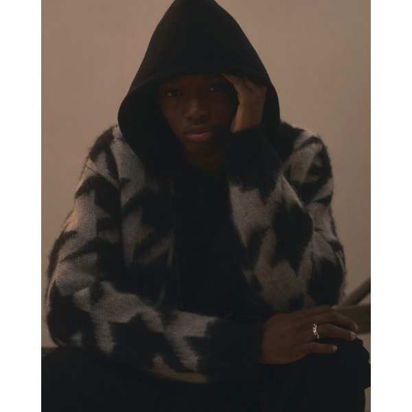 画像6: 【FAF(エフエーエフ)】Houndstooth Cardigan　””Black”