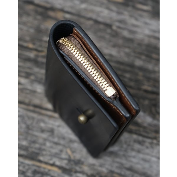 画像2: 【forme(フォルメ)】Change purse Cordovan/ Black