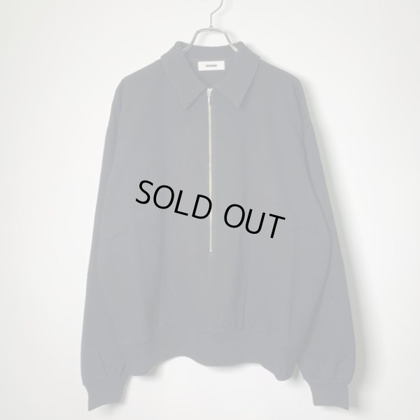 画像1: 【REVERBERATE(リバーバレイト)】HALF ZIPP THERMAL / BLACK