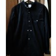 画像2: 【BISOWN(ビソウン)】LIGHT CORDUROY TYROLEAN SHIRTS/ BLACK (2)