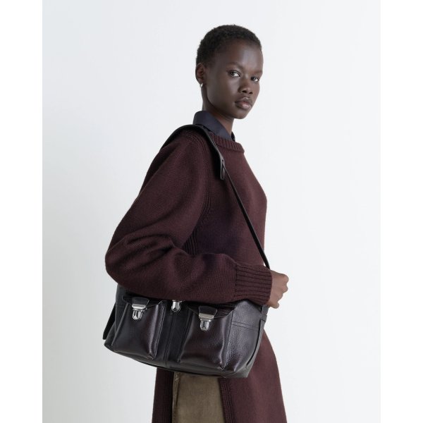 画像3: 【LEMAIRE(ルメール)】MEDIUM GEAR BAG GLOSSY VEGETABLE-TANNED COW LEATHER/ Espresso