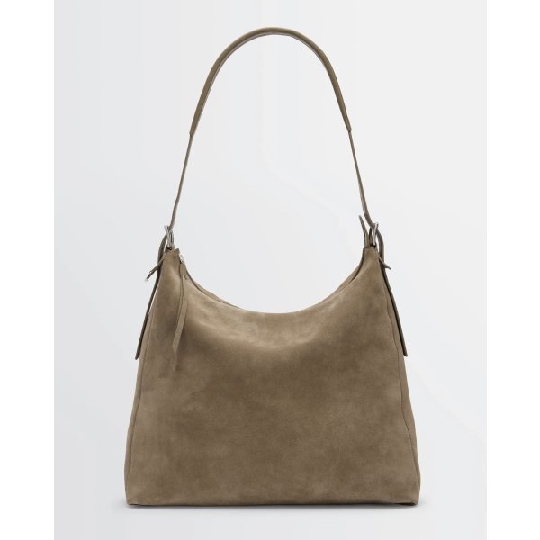 画像1: 【LEMAIRE(ルメール)】BELTED HOBO BAG SUEDE LEATHER/ Pebble