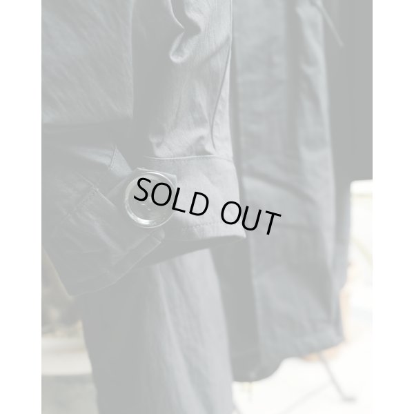 画像6: 【ANTHEM A(アンセムエー)】NYLON COTTON MILITARY OVER COAT/ BLACK