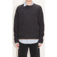 画像2: 【HOPE(ホープ)】Box Sweater/ Blue Brown Melange Yak (2)