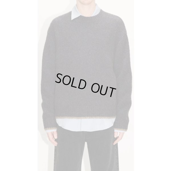 画像2: 【HOPE(ホープ)】Box Sweater/ Blue Brown Melange Yak