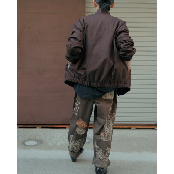 画像6: 【CREST(クレスト)】Woollen Flannel Track Jacket/ Brown
