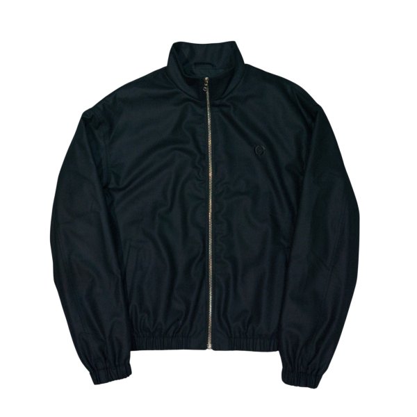 画像1: 【CREST(クレスト)】Woollen Flannel Track Jacket/ Black