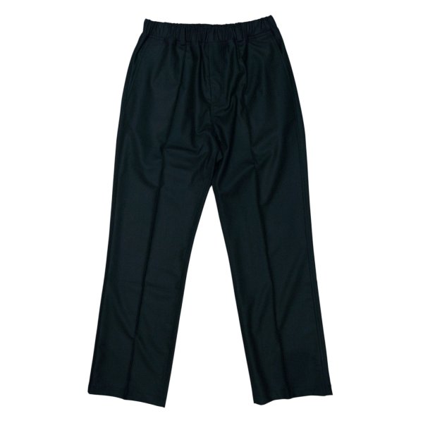 画像1: 【CREST(クレスト】Woollen Flannel Track Pants/ Black