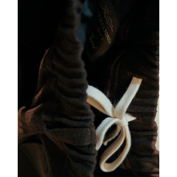 画像4: 【CREST(クレスト】Woollen Flannel Track Pants/ Brown