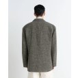 画像5: 【LEMAIRE(ルメール)】SHORT DOUBLE BREASTED COAT/ BLACK×BEIGE MELANGE (5)