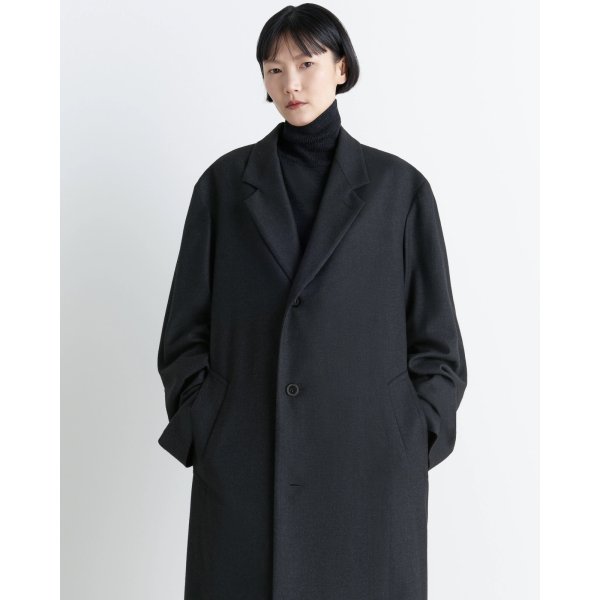 画像5: 【LEMAIRE(ルメール)】SOFT CHESTERFIELD COAT/ ANTHRACITE×GREY