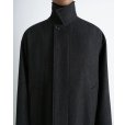 画像4: 【LEMAIRE(ルメール)】OVER COAT/ BLACK×GREY MELANGE
