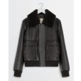 画像1: 【LEMAIRE(ルメール)】LEATHER BLOUSON/ CHARRED OAK (1)