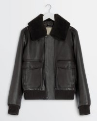 【LEMAIRE(ルメール)】LEATHER BLOUSON/ CHARRED OAK