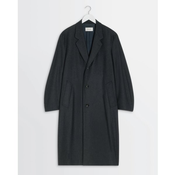 画像1: 【LEMAIRE(ルメール)】SOFT CHESTERFIELD COAT/ ANTHRACITE×GREY