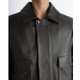 画像4: 【LEMAIRE(ルメール)】LEATHER BLOUSON/ CHARRED OAK