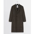 画像1: 【LEMAIRE(ルメール)】CHESTERFIELD COAT/ BLACK×BROWN MELANGE (1)