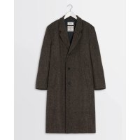 【LEMAIRE(ルメール)】CHESTERFIELD COAT/ BLACK×BROWN MELANGE