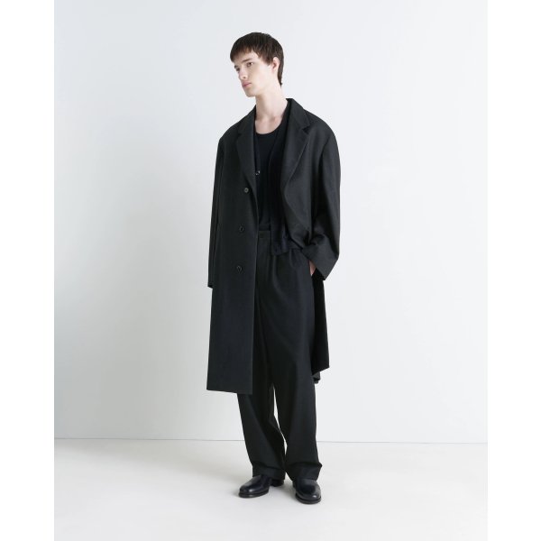 画像2: 【LEMAIRE(ルメール)】SOFT CHESTERFIELD COAT/ ANTHRACITE×GREY