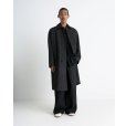 画像2: 【LEMAIRE(ルメール)】OVER COAT/ BLACK×GREY MELANGE (2)