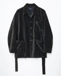 【ensou.(エンソウ)】Smoking Coverall / Sumi-dyed Black