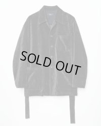 【ensou.(エンソウ)】Smoking Coverall / Sumi-dyed Black