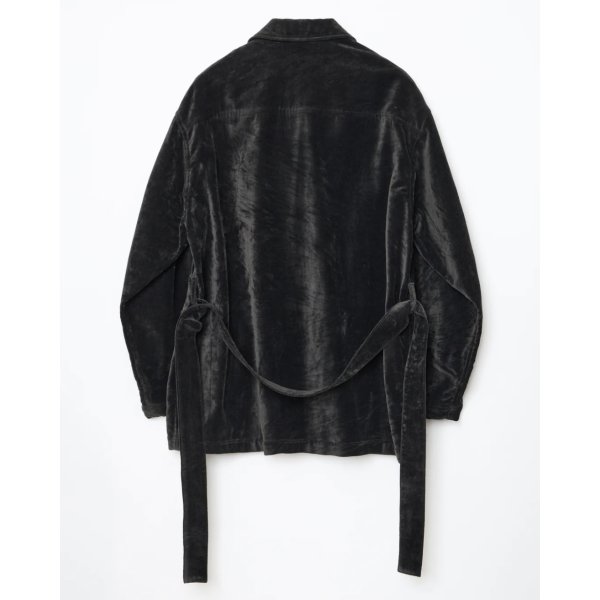 画像2: 【ensou.(エンソウ)】Smoking Coverall / Sumi-dyed Black