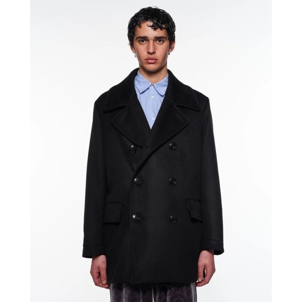 画像4: 【marka(マーカ)】Wool Silk Cashmere Beaver Bridge Coat　”Black”
