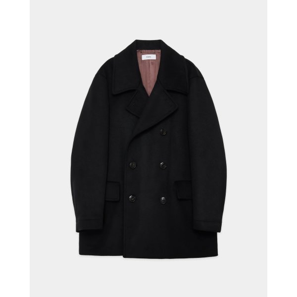 画像2: 【marka(マーカ)】Wool Silk Cashmere Beaver Bridge Coat　”Black”