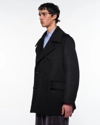 【marka(マーカ)】Wool Silk Cashmere Beaver Bridge Coat　”Black”