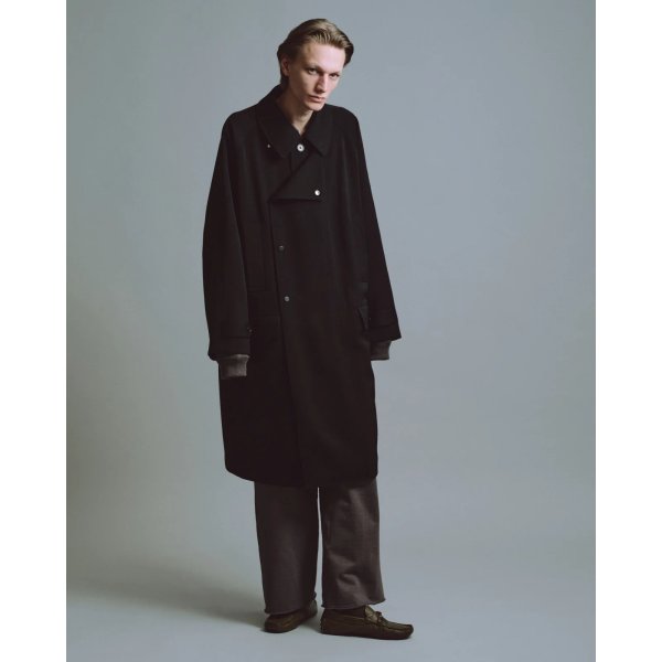 画像2: 【MARKAWARE(マーカウェア)】Polwarth Tuxedo Cloth Hunter Coat　”Black”